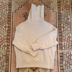 Varley Milton Cowl Neck Sweatshirt Mushroom Small EXLT